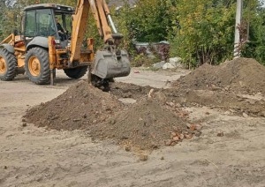 Раскопки в центре Бреста на участке бывшего «Прибужского квартала»