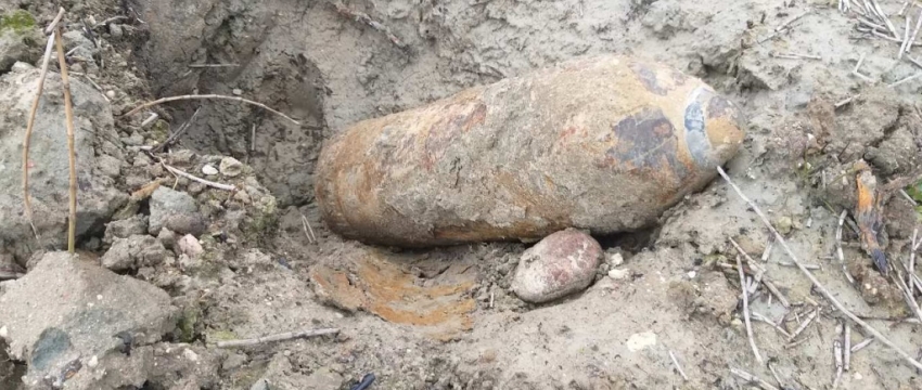 Под Барановичами нашли 122-мм артиллерийский снаряд времен ВОВ