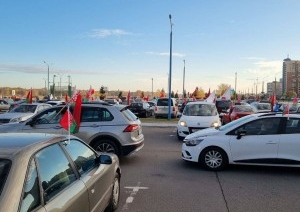 В Бресте от Гребного канала стартовал патриотический автопробег