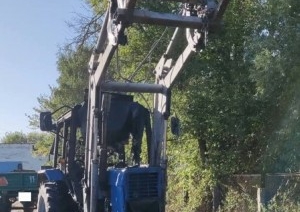 В Ивановском районе загорелся трактор