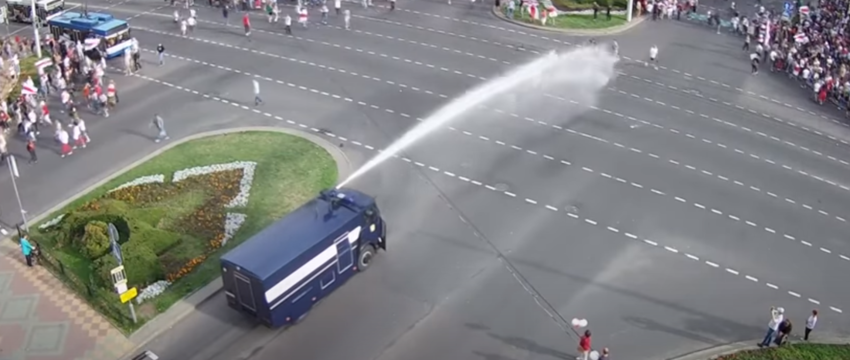 В МВД рассказали, зачем 13 сентября в Бресте применяли водомет