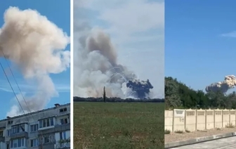 В Крыму на российской военной авиабазе прогремели взрывы