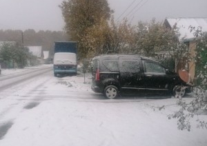 В Беларуси выпал снег