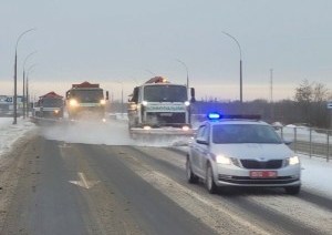 В Бресте идет усиленная уборка снега