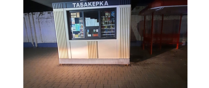 В Барановичах горел киоск «Табакерка»