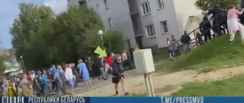 В Гродно школьник бросил камень в милиционера во время протеста. Возбуждено уголовное дело