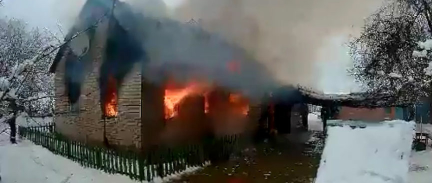 Жилой дом горел в Барановичском районе