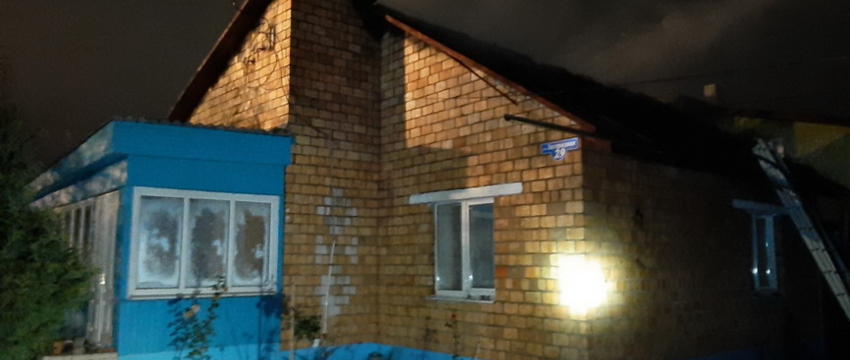 Жилой дом горел ночью в Барановичах