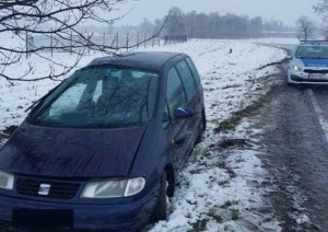 В Польше белорус на Seat слетел с дороги и врезался в дерево